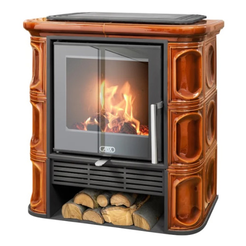 Kachlová kamna ABX Florencie exklusive Hnědá